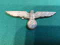 SOLD German WWII Army Heer Flat Silver Eagle Metal Badge/GI bring back