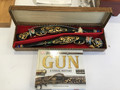 Matching pair of Dueling pistols decanter Barsottini Vino Rosso made in Italy