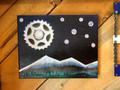 Painting on canvas “ Mountain Bike Moon”