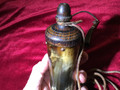 Bone Powder Horn old, but not an antique, with horn tip measurement tool.