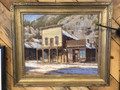 RALPH OBERG "AFTER THE GOLD RUSH" 18"x22" Oil painting & Framed