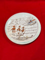 French wall plates Sujets Musicaux Terre De Fer (Hunting Scene)