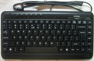 A4tech Mini X-Slim Keyboard KL-5, USB, Black