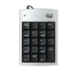 Adesso AKP-150 USB 19 Key USB Plug-and-Play Numeric Keypad