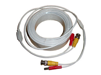 Aposonic A-XBNC100FT 100 Feet Video & Power Cable (White)