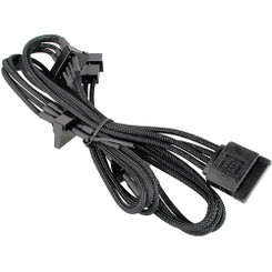 Bitfenix BFA-MSC-M4SA20KK-RP (Black) Alchemy Multisleeved 20cm 4Pin Molex to 4x SATA Power Cable