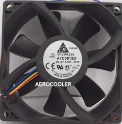 Delta AFC0912D-PWM 92x25mm Extreme Hi PWM Fan, PWM 4 Bare Wire (No Connector)