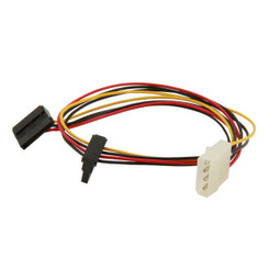 EverCool EC-ST004 50cm 4Pin Molex to Dual 15pin SATA Power Cable