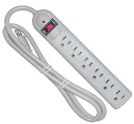POWER STRIP 6 OUTLET SURGE PROTECTION (4FT)