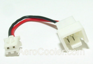 EverCool DF005 Fan speed reduction cable from 12V to 5.5V 