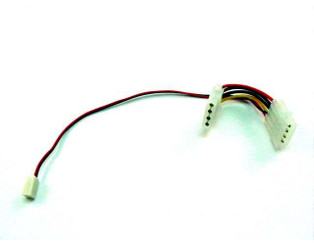 EverCool CB-YA-4-3 Dual 4pin Molex (M/F) to 3 pin (F) Adaptor Cable