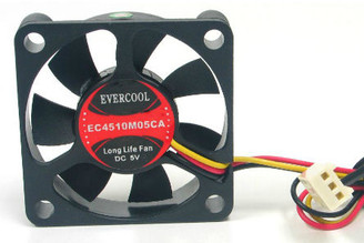 EverCool EC4510M05CA 45x45x10mm 5V Ball Bearing Fan, 3Pin