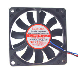 Evercool EC7015M05CA 70mm x 15mm 5V Ball bearing Fan,3Pin