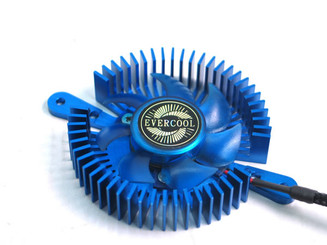 EverCool VC-RI-B Mini UFO Universal VGA Cooler, Blue