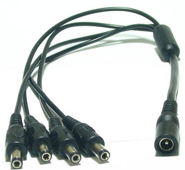 12inch Pwer Adapter 4 Way Splitter Cable