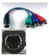 9 pin S-Video to RCA HDTV adapter 36700