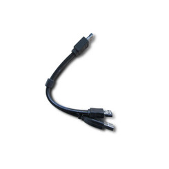 6 Inch ESATAp to ESATA and USB Cable (Black)