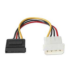 6inch CB-SATA-PW 4pin Molex to SATA Power Cable