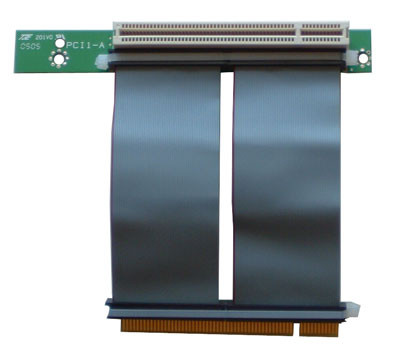 1-slot PCIe x16 Riser Card,Female to Male RC1-PEVX16A2-C30 w/30cm ribbon