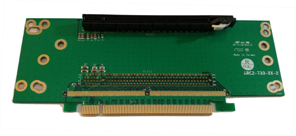 RC2PEX16B 2U 1-slot PCI-Express x16 riser card - AeroCooler