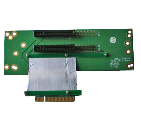 RC27332X8C7V3 2U 2-slot PCIE X8 Flexible Riser Card w/ 7cm ribbon -  AeroCooler
