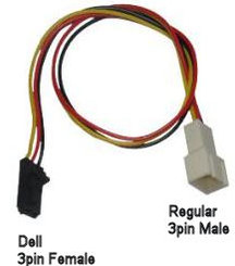 3Pin Fan Adaptor Cable (Dell Compatible)