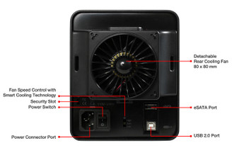 ICY DOCK MB561US-4SB-1 eSATA/USB2.0 Quad Bay External Enclosure