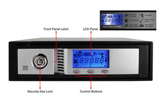 ICY DOCK MB672SKGF-B 5.25in LCD SATA Mobile Rack