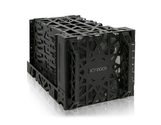 ICY DOCK MB074SP-1B Black Vortex 4 X 3.5 SATA HDD 5.25 Bay Hot Swap Cage