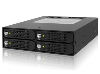 Icy Dock MB994SK-1B ToughArmor 4 x 2.5in SATA/SAS HDD/SSD Mobile Rack