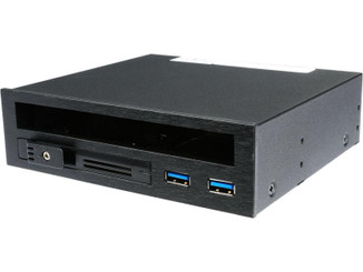 iStarUSA T-5K25TU-SA 5.25in to Slim ODD and 2.5in SATA Trayless Hot-Swap USB3.0 Rack