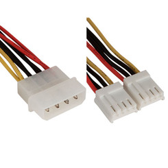 Kingwin ML-04 4 Pin Molex (M) to 2 x 4 Pin (F) Floppy Power Adapter