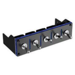 Lamptron Hummer 5ch (100W/ch) Military Switch Baybus, Black/Blue