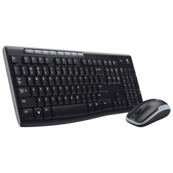 Logitech Wireless Desktop MK260 Mouse & Keyboard Combo(Black)
