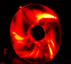 NZXT  RF-FZ140-R1 Airflow 140mm Red LED Case Fan