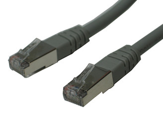 OK10GSG 10ft. Cat 6 Network Cable, STP (Shielded Twist Pair), 550 Mhz, Gray