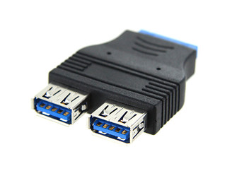 OKGEAR GC20PUSB3.0AF-1 USB3.0 20pin to Dual USB3.0 A (F) Adapter