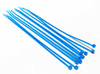 7inch (20cm) UV Blue Nylon Cable Zip Tie (10pcs)