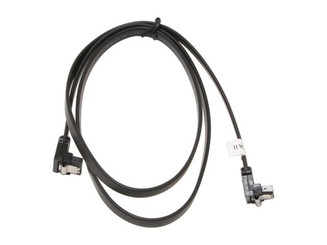 36inch SATA 3.0 6Gbs cable,right to right, Black w/ metal latch