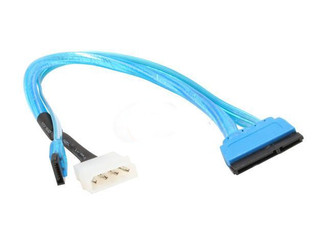 18inch UV blue SATA data and power  combo cable (OK105)