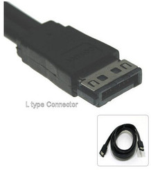 6FT external eSATA cable L to L type connector