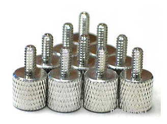 Thumb Screw Silver Aluminum Anodized (10PCS)