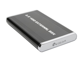 OKGEAR 2.5INCH IDE/SATA to eSATA/USB 2.0 ALUMINUM EXTERMAL ENCLOSURE OK250AU2S-K BLACK