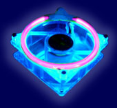 UV Blue 80mm Washable Stainless Steel Fan Filter