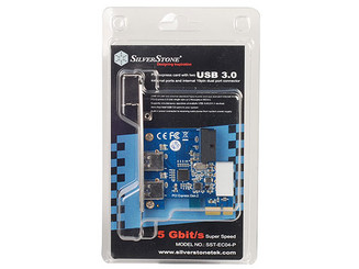 Silverstone SST-EC04-P PCI-E Card w/ Dual USB3.0 Ext Ports/19pin Dual Port Internal