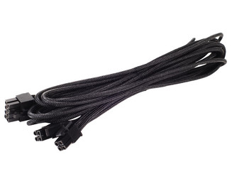 Silverstone SST-PP06B-EPS55 550mm Individually Black Sleeved EPS/ATX12V 8pin(4+4) Extention Cable