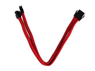 Silverstone SST-PP07-EPS8R (Red) 8pin to EPS12V 8(4+4)Pin Connector Cable