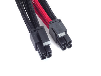 Silverstone SST-PP07-EPS8BR (1 x 8pin to EPS12V 8pin(4+4) connector, Black/Red) Extension Power Cable