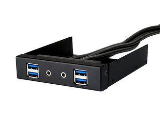 Silverstone FP32B-E 4XUSB3.0 Ports  / 2XAudio Ports 3.5inch Bay Front Panel