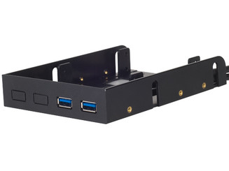 Silverstone SST-FP38B Dual USB3.0 Port Dual 2.5inch HDD 3.5in Bay Mount
